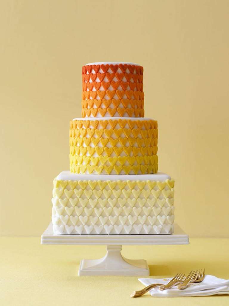 Ombre Wedding Cake