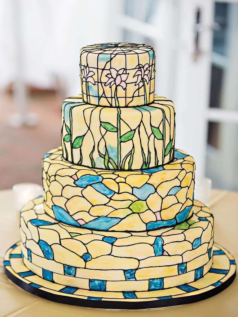 Stained Glass Cake Design