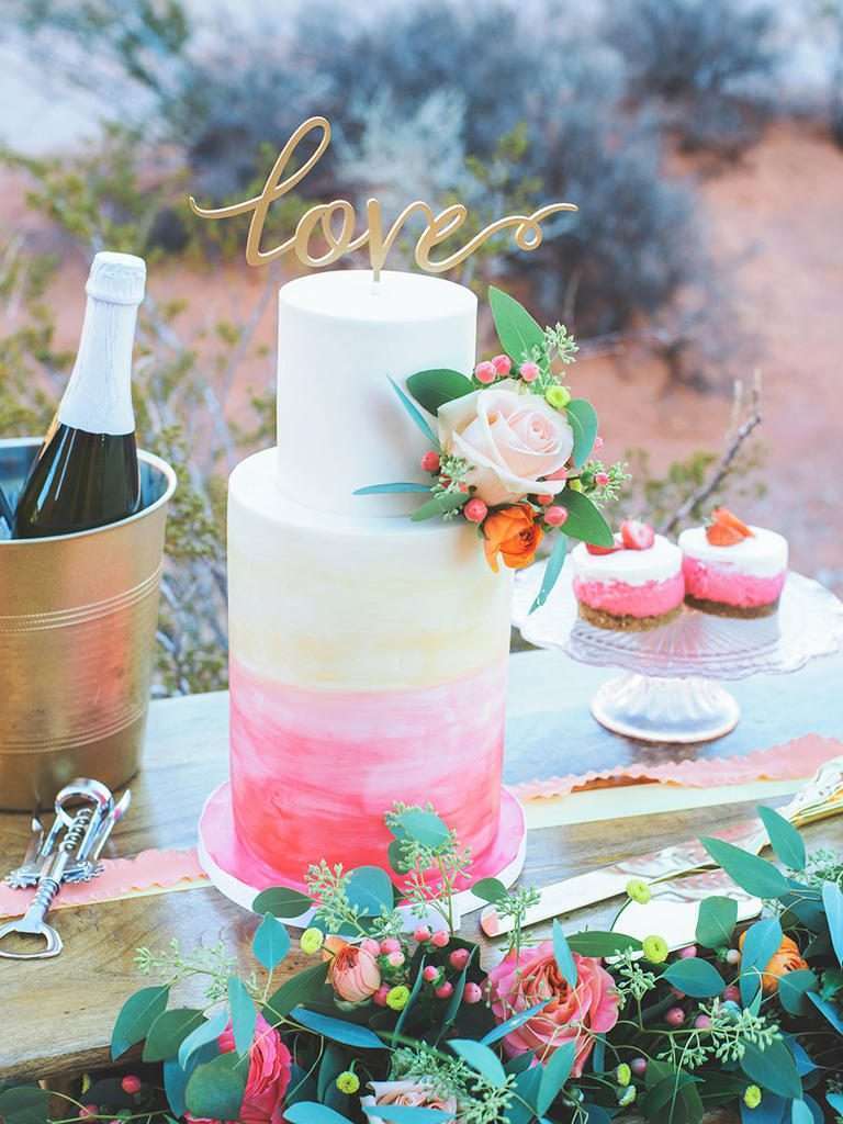 Sunset Ombre Cake Design