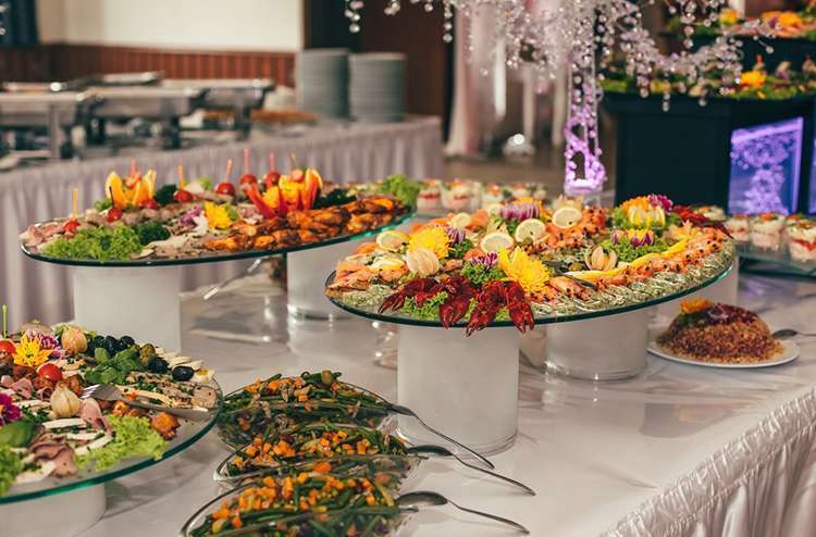 Wedding Catering Bride And Groom